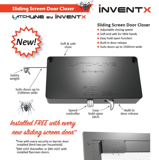 Sliding screen door automatic closer accessory