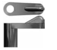High offset window screen swivel clip
